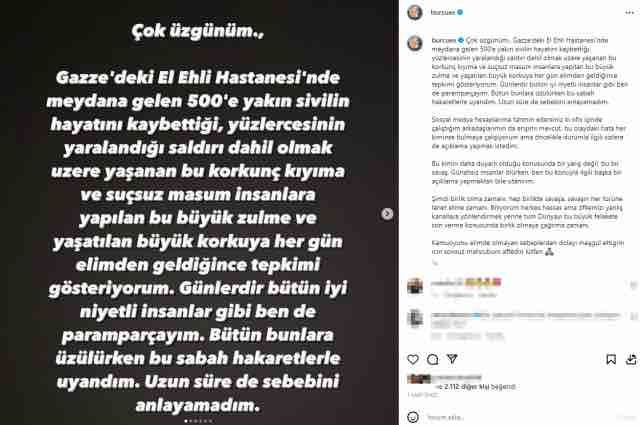 israil yanindayim paylasimini begenen burcu esmersoy kendisini savundu